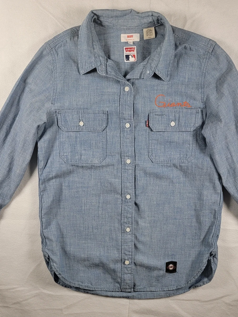 Levi's Light Blue Chambray MLB San Francisco Giants